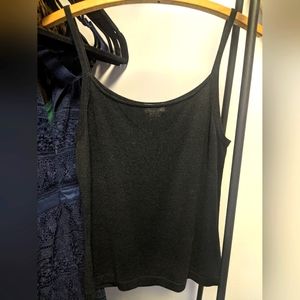 Brooks Brothers 100% Silk Black Tank Top